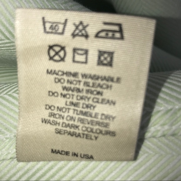 BURBERRY LONDON Mens Oxford French Cuffs Dress Shirt Nova Check Mint Green - Picture 8 of 10